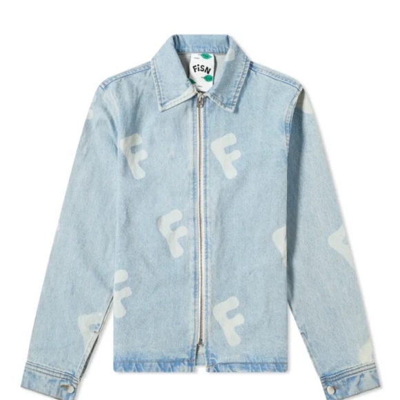 FISN LOGO DENIM JACKETDENIM - Picture 2 of 8